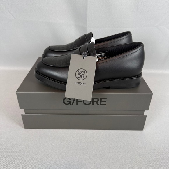 G/FORE Shoes - G/FORE Gallivanter Golf Loafers Womens 5 Onyx Black Quilted Luxe Sole New NIB
